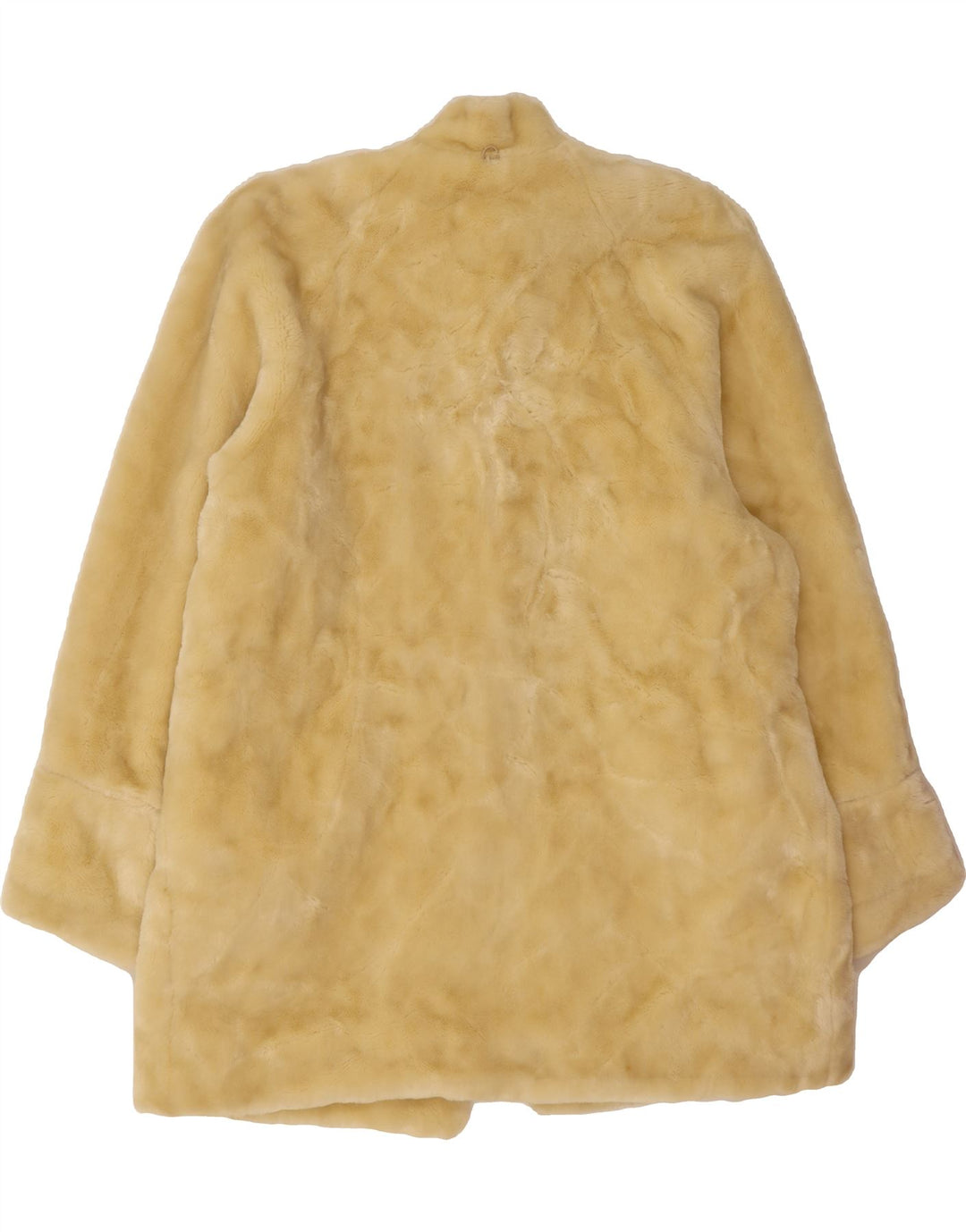 GALA Womens Oversized Faux Fur Overcoat UK 10 Small Beige Modal Vintage Gala and Second-Hand Gala from Messina Hembry 