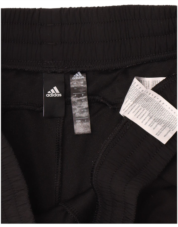 Pantaloni de trening Adidas pentru femei UK 12/14 Medium Black Bumbac