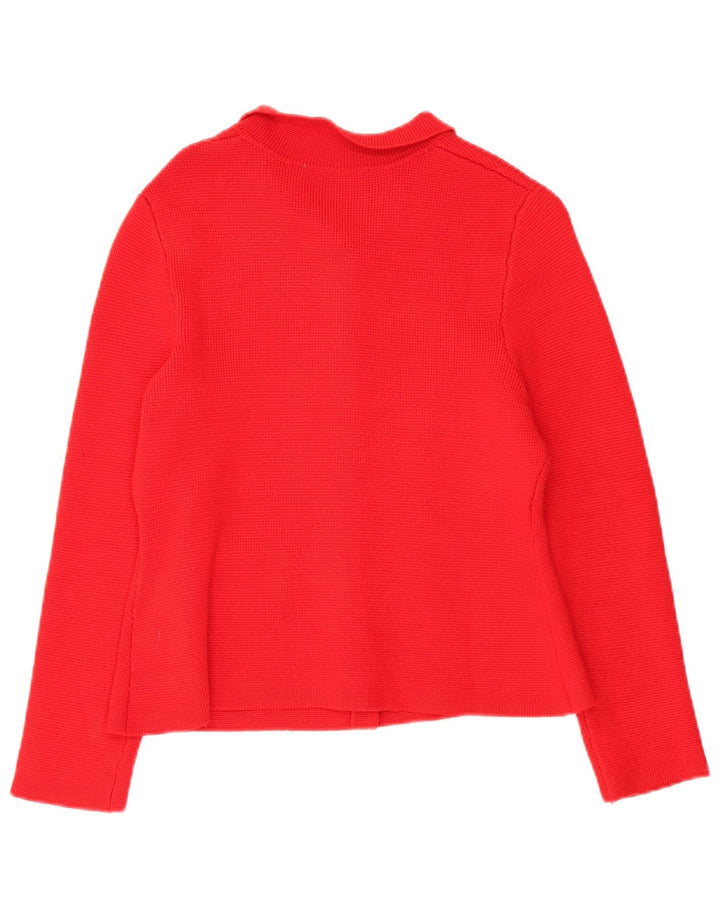 Pulover cardigan pentru femei Zara UK 14 Viscoză roșie medie