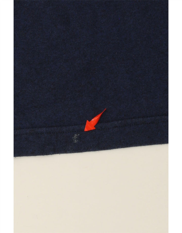 Tricou grafic ASICS pentru bărbați Top mediu, albastru bleumarin, bumbac color bloc