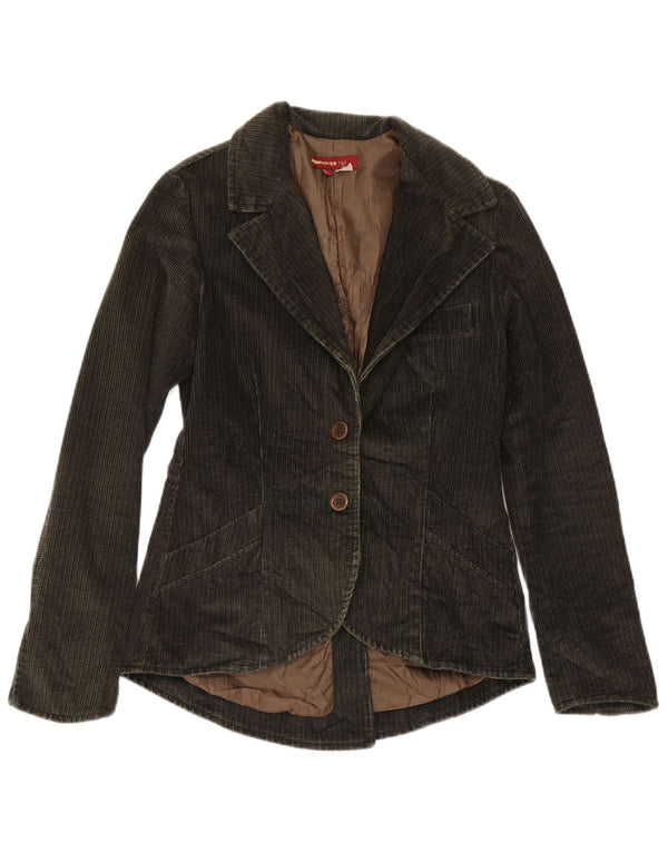 Jachetă Blazer pentru femei Trafaluc cu 2 nasturi, UK 14, bumbac mare kaki