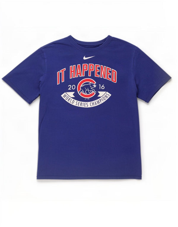 Tricou grafic Nike Chicago Cubs pentru bărbați Top mare albastru