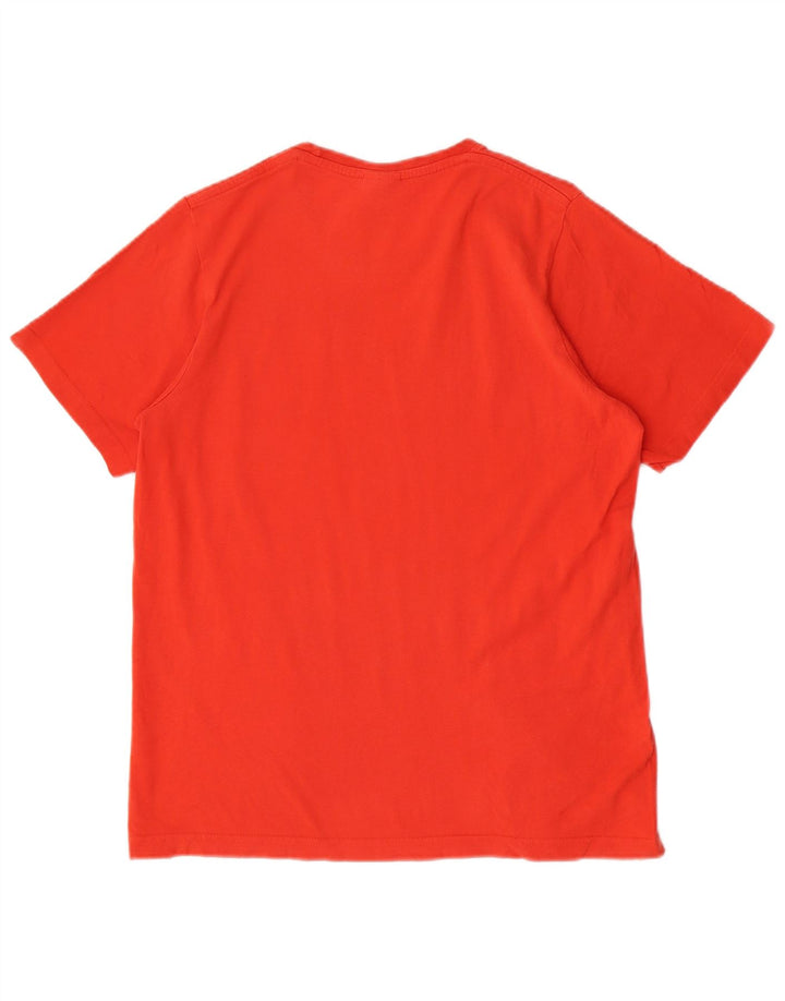 Tricou grafic pentru bărbați Adidas Top, bumbac roșu mediu
