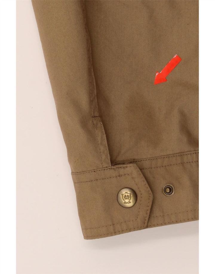 MASSIMO DUTTI Womens Military Jacket UK 14 Medium Beige Cotton Vintage Massimo Dutti and Second-Hand Massimo Dutti from Messina Hembry 