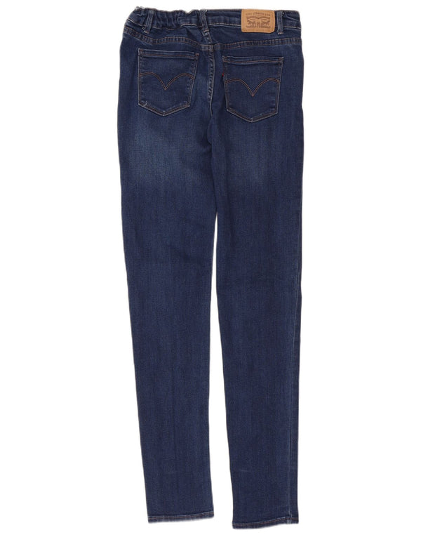 Jeans Levi'S 710 Super Skinny pentru fete 13-14 ani W28 L29 bleumarin bumbac