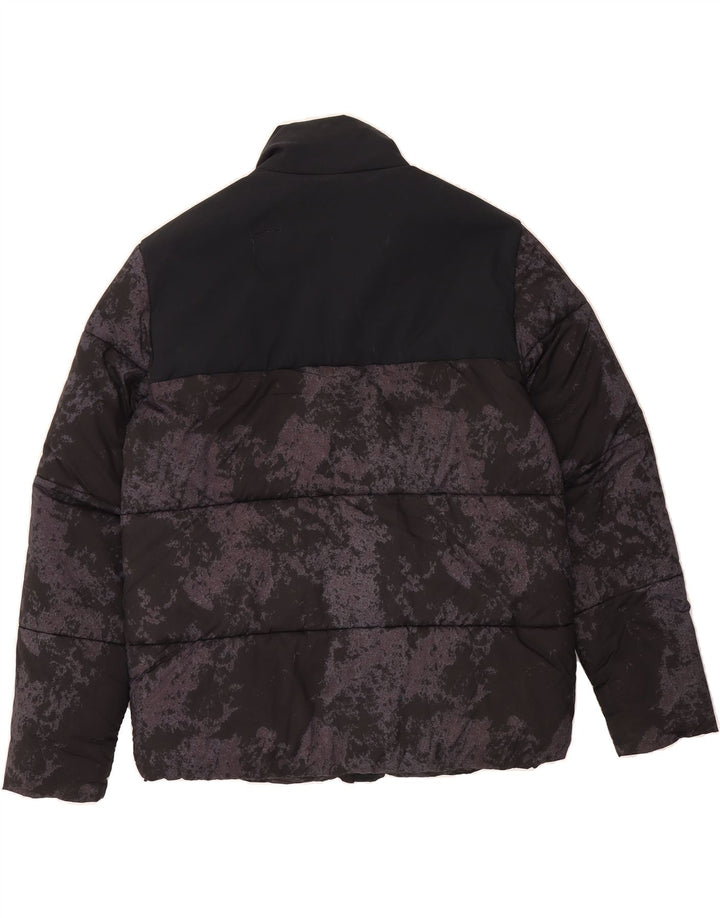 CHAMPION Mens Padded Jacket UK 42 XL Black Camouflage Polyamide Vintage Champion and Second-Hand Champion from Messina Hembry 