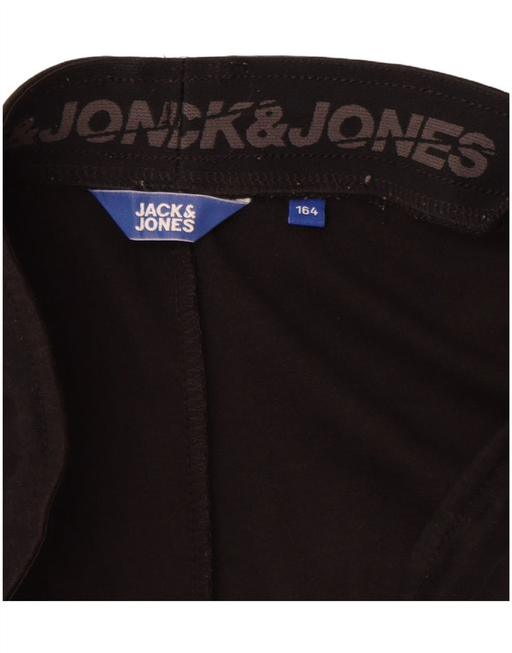 Jack & Jones Băieți Pantaloni de trening Pantaloni de jogging 13-14 ani Poliester negru