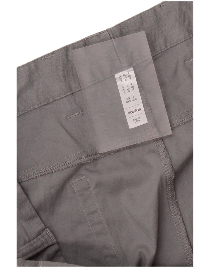 Pantaloni casual subțiri pentru bărbați Adidas W42 L25 gri
