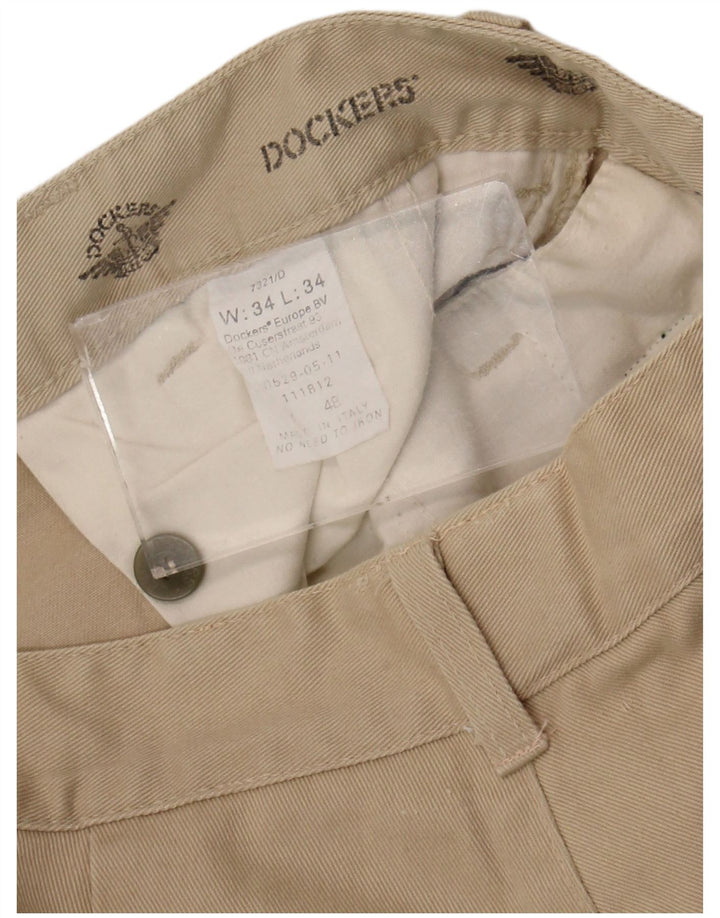 Pantaloni chino pentru bărbați Dockers Pegged W34 L30 bej