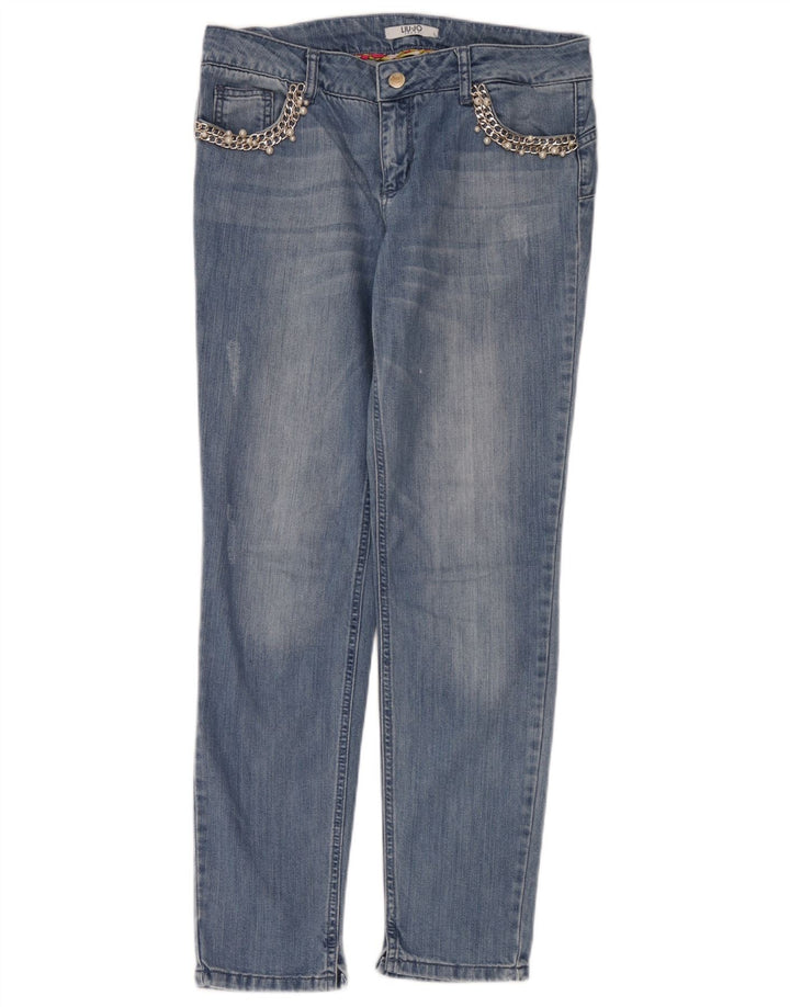 Blugi slim pentru femei Liu Jo W32 L30 albastru