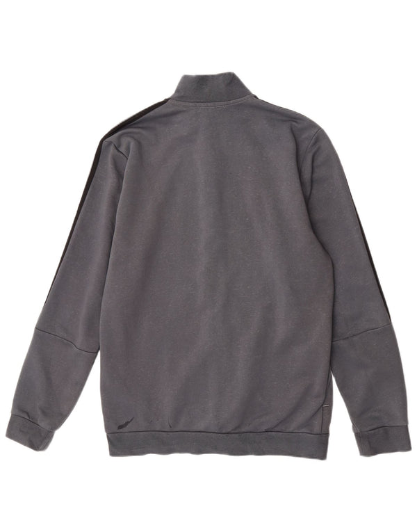 Jachetă de trening pentru bărbați Adidas UK 40/42 bumbac gri mediu