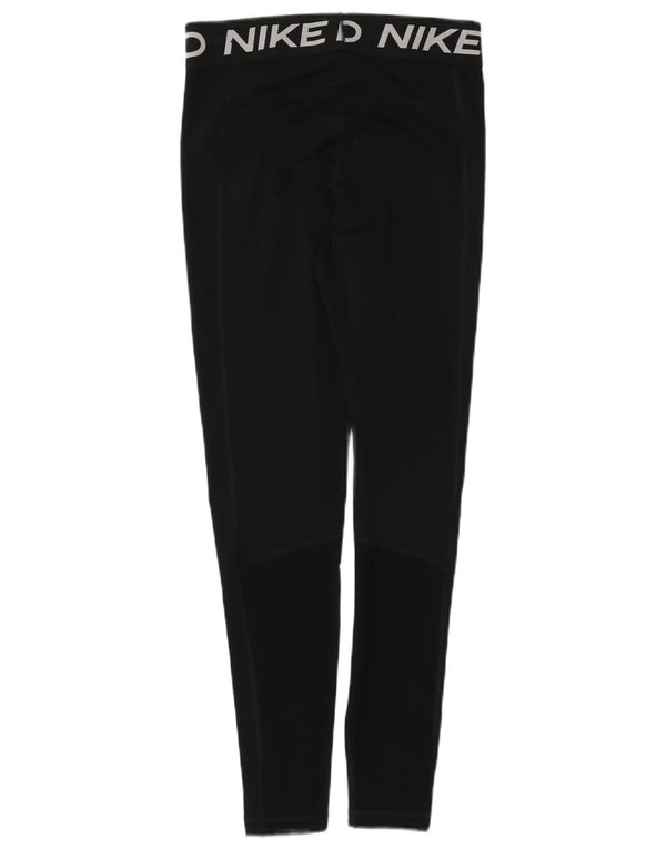 Leggings Nike Dri Fit Graphic pentru femei UK 12 Medium Black