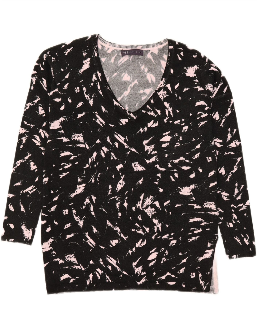 Marks & Spencer Pulover cu decolteu în V pentru femei UK 8 Small Black