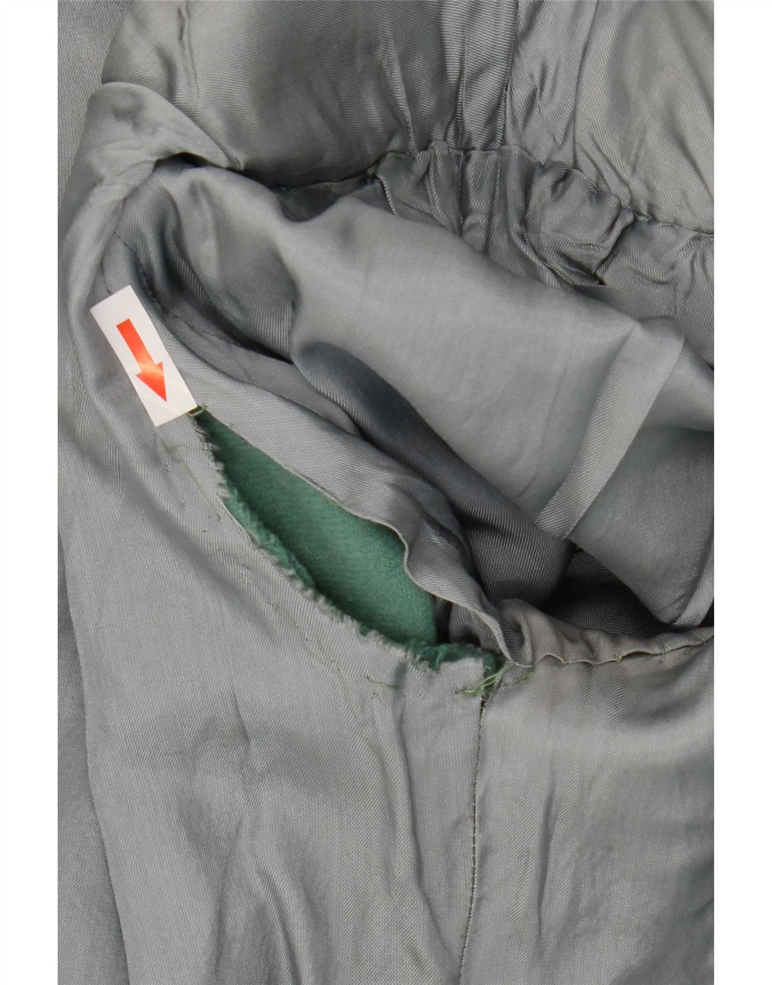 Jachetă vintage pentru femei cu mâneci 3/4 dublu-breasted, UK 8, verde, mică