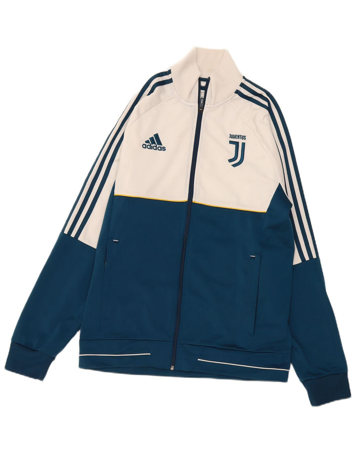 Jachetă de top pentru trening Juventus pentru bărbați Adidas, mijlociu, albastru bleumarin