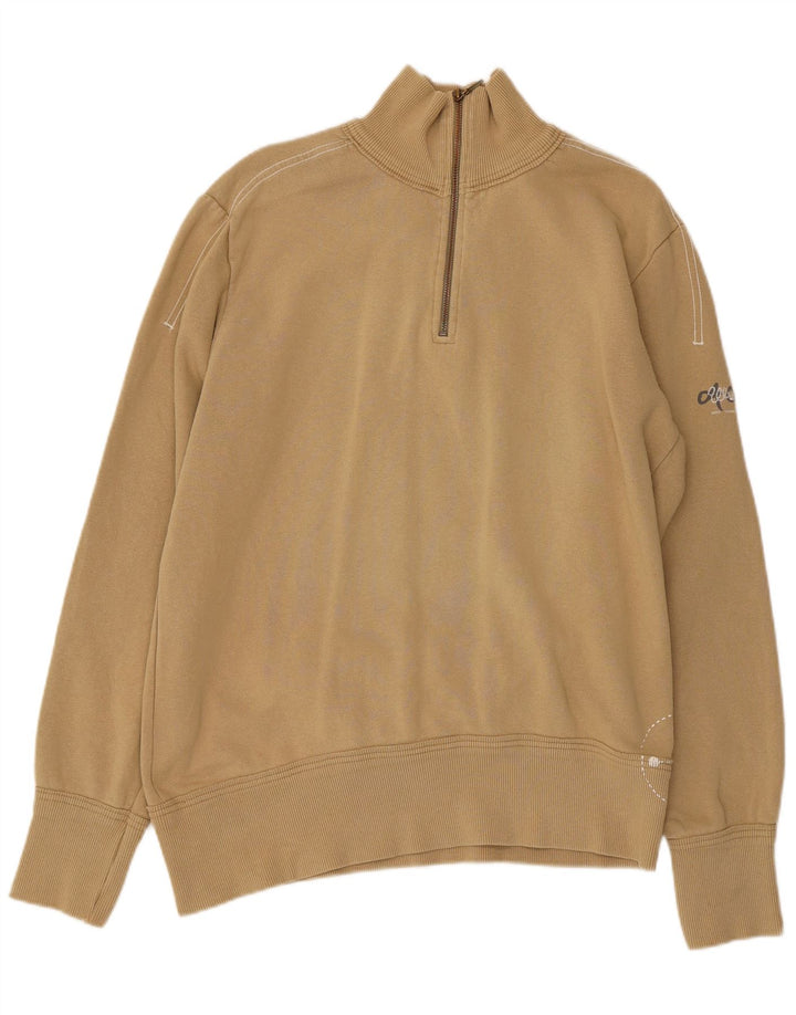 Hanorac pentru bărbați Wrangler, cu fermoar, XL, bumbac, bej