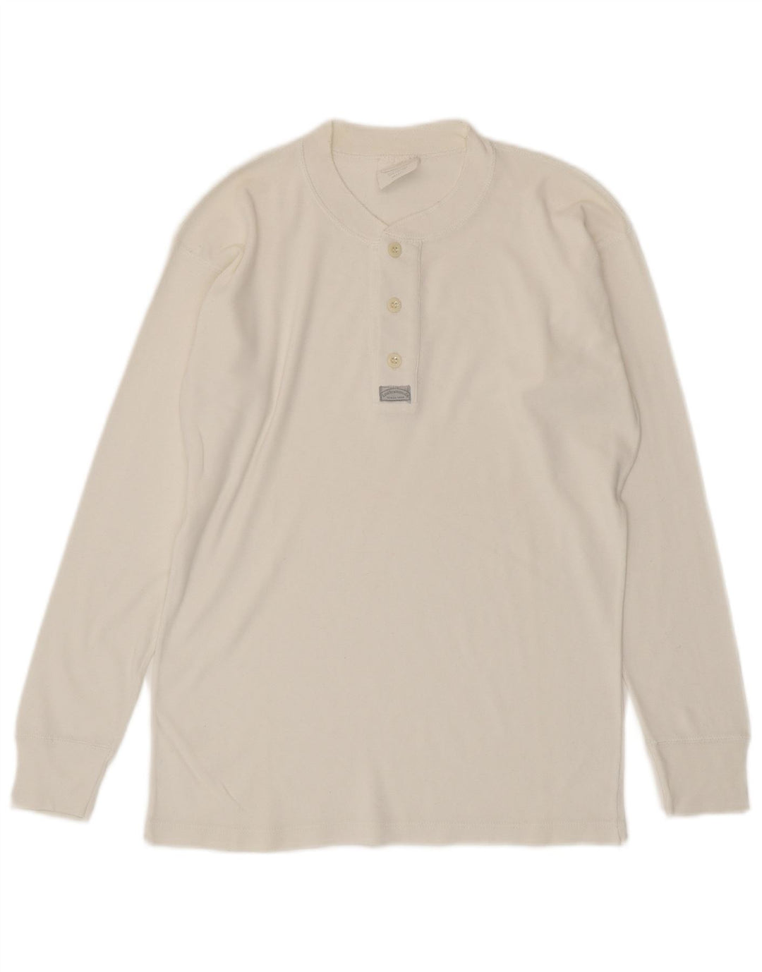 Top pentru bărbați Levi's cu mânecă lungă, mic, alb, din bumbac
