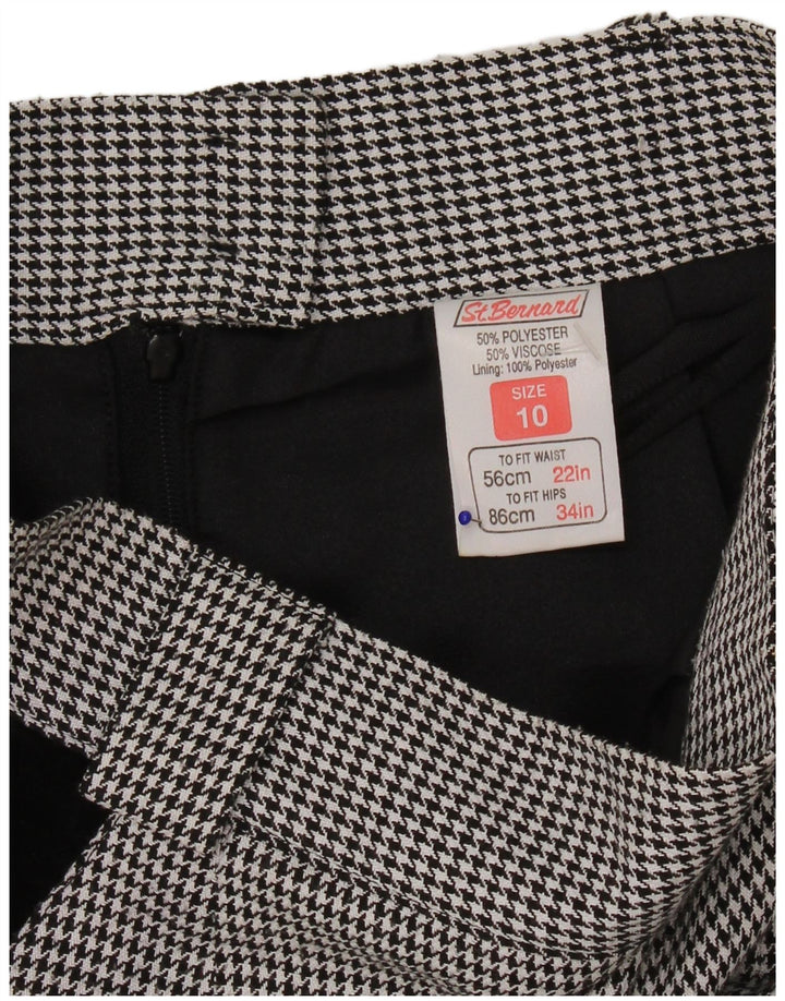 Fusta creion pentru femei St. Bernard UK 10 Small W25 Black Houndstooth