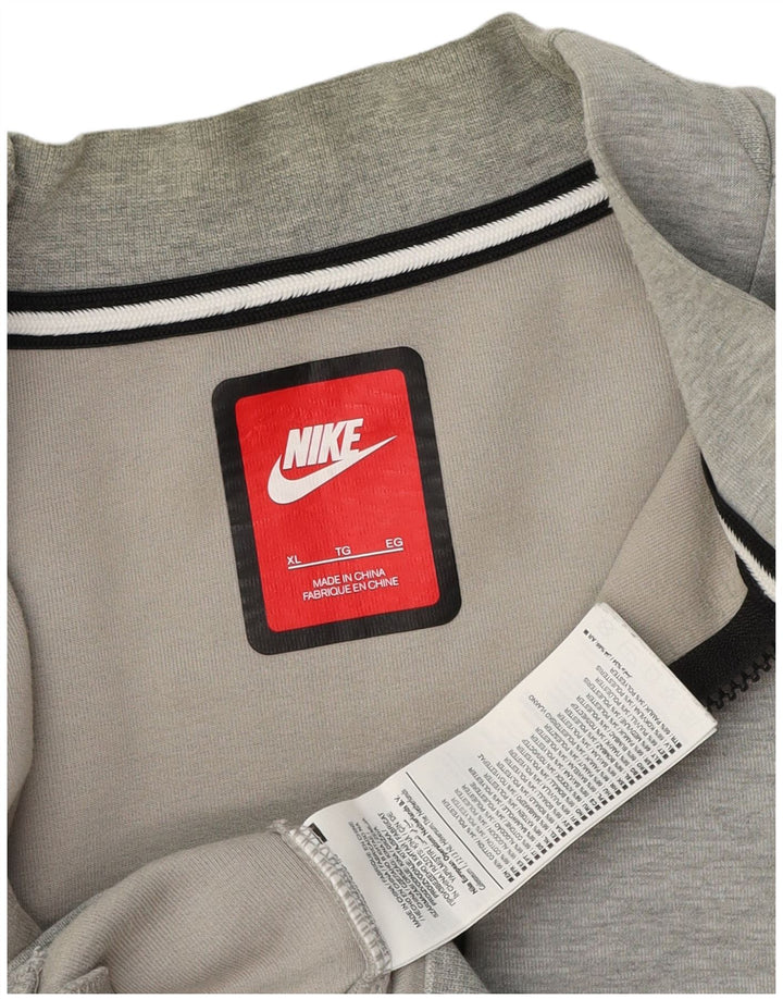 Jachetă de trening pentru bărbați Nike, mare, gri bumbac cu pete