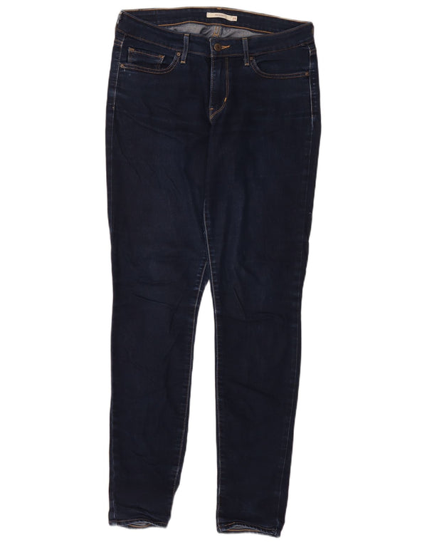 Levi's Womens 711 Skinny Jeans W29 L31 Navy Blue