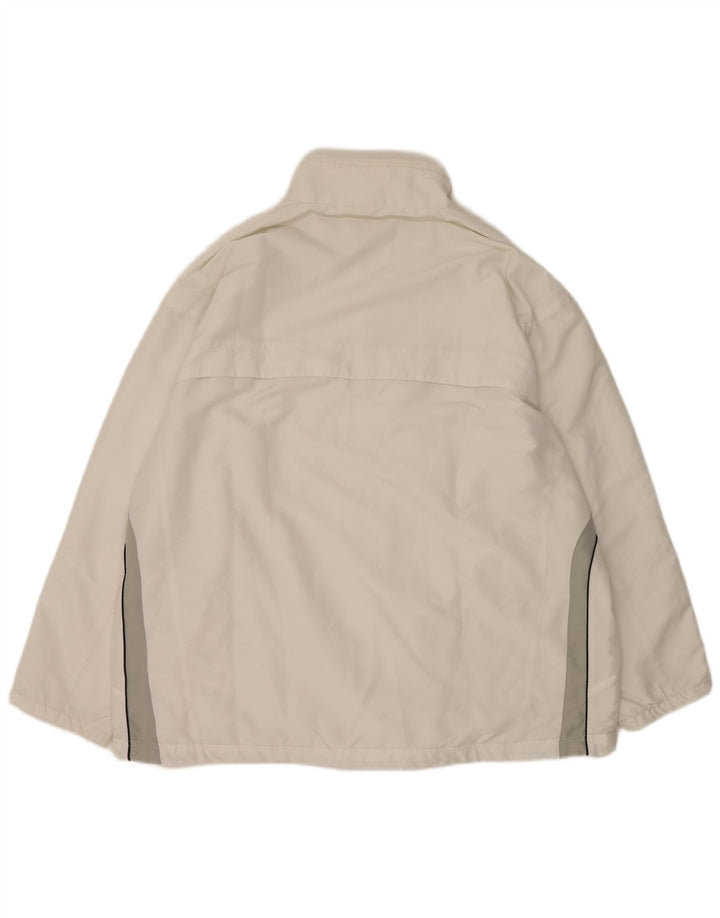 Jachetă de trening pentru bărbați Domyos, 2XL, poliester color bloc alb