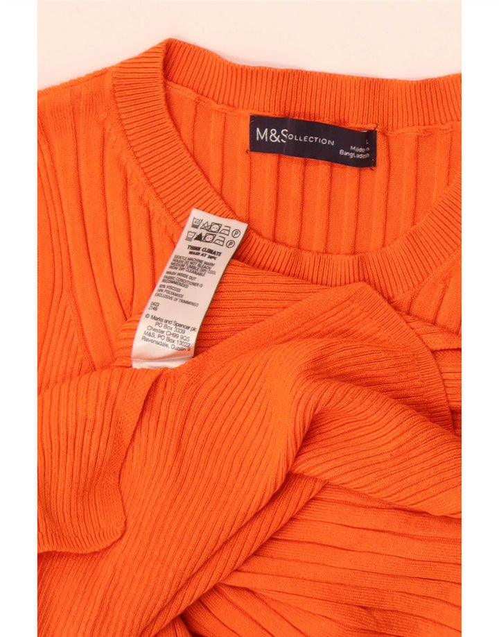 Vestă pentru femei Marks & Spencer UK 14 mare, viscoză portocalie