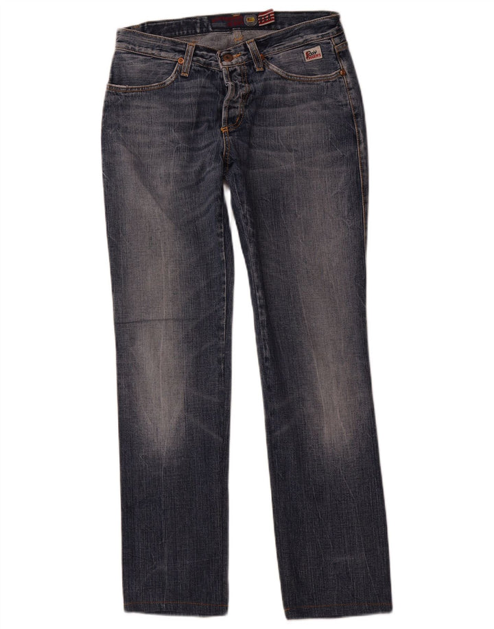 Blugi drepti pentru femei ROY ROGERS W29 L30 Bumbac albastru