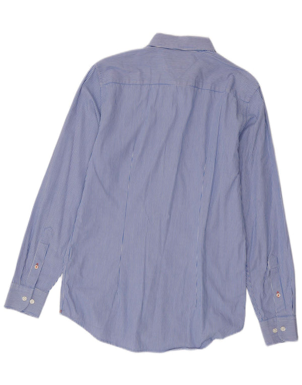 Cămașă pentru bărbați Tommy Hilfiger Slim Fit, bumbac cu dungi albastre medii