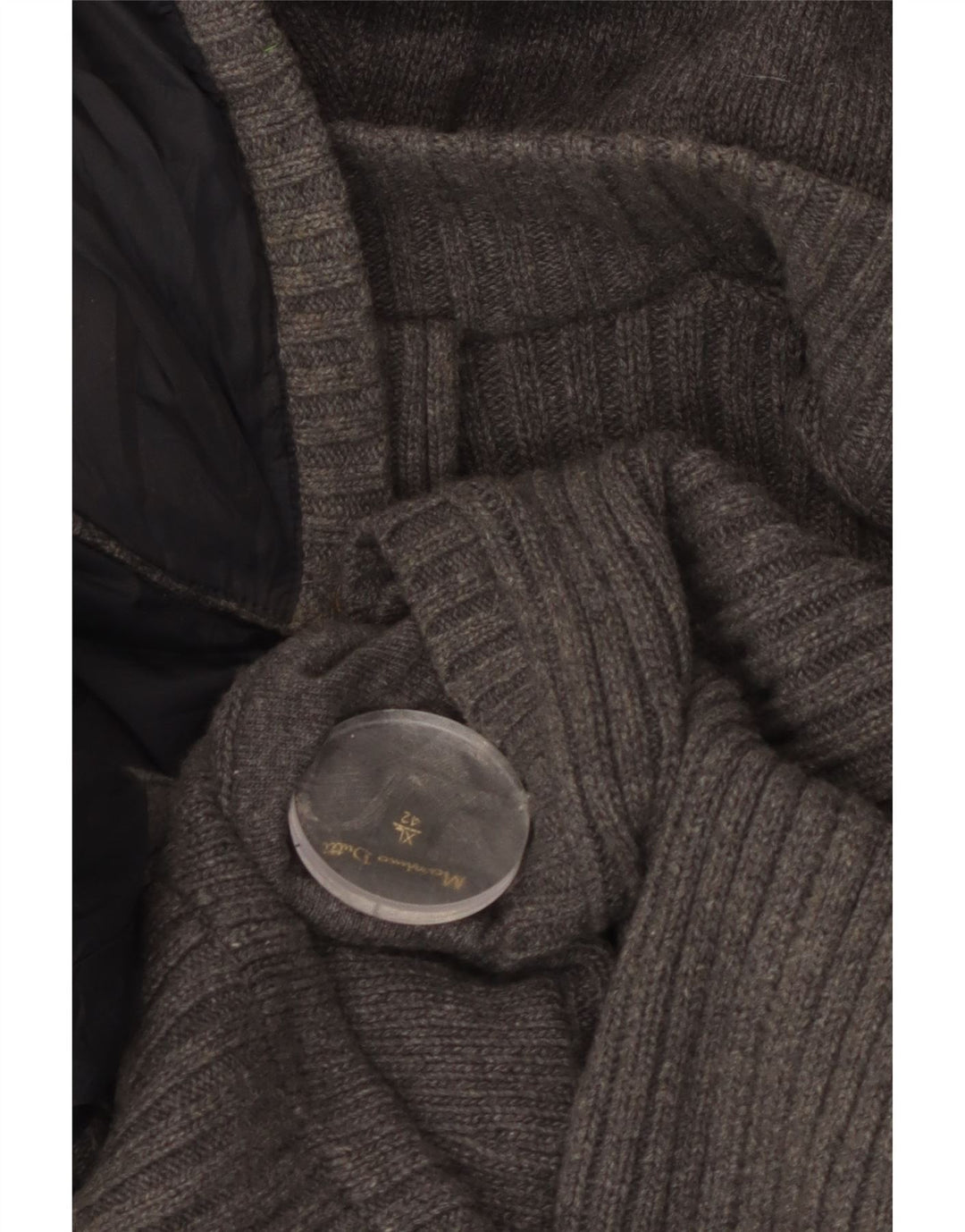 Jachetă reversibilă din tricot cu glugă pentru bărbați Massimo Dutti UK 42 XL gri