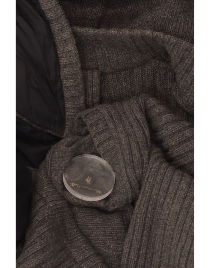 Jachetă reversibilă din tricot cu glugă pentru bărbați Massimo Dutti UK 42 XL gri