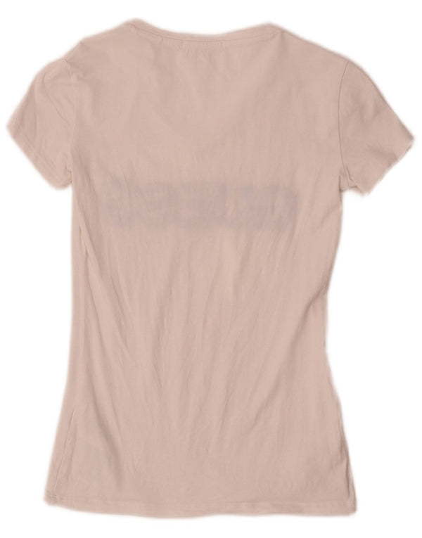 Tricou grafic Guess pentru femei Top UK 4 XS Bumbac alb
