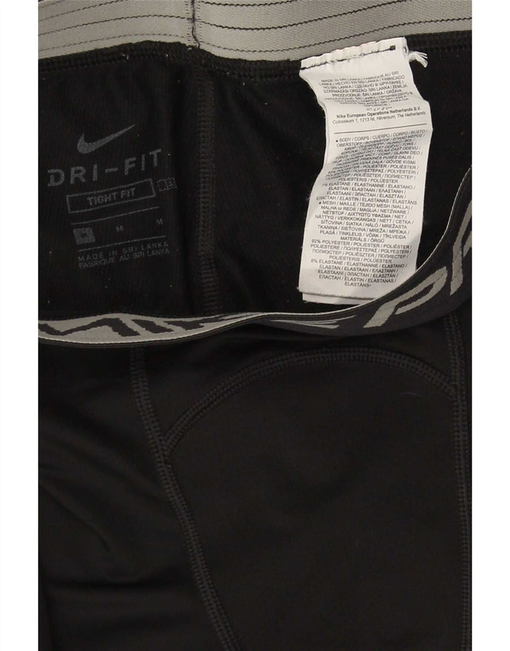 Leggings Nike Dri Fit Graphic pentru femei UK 12 Poliester mediu negru