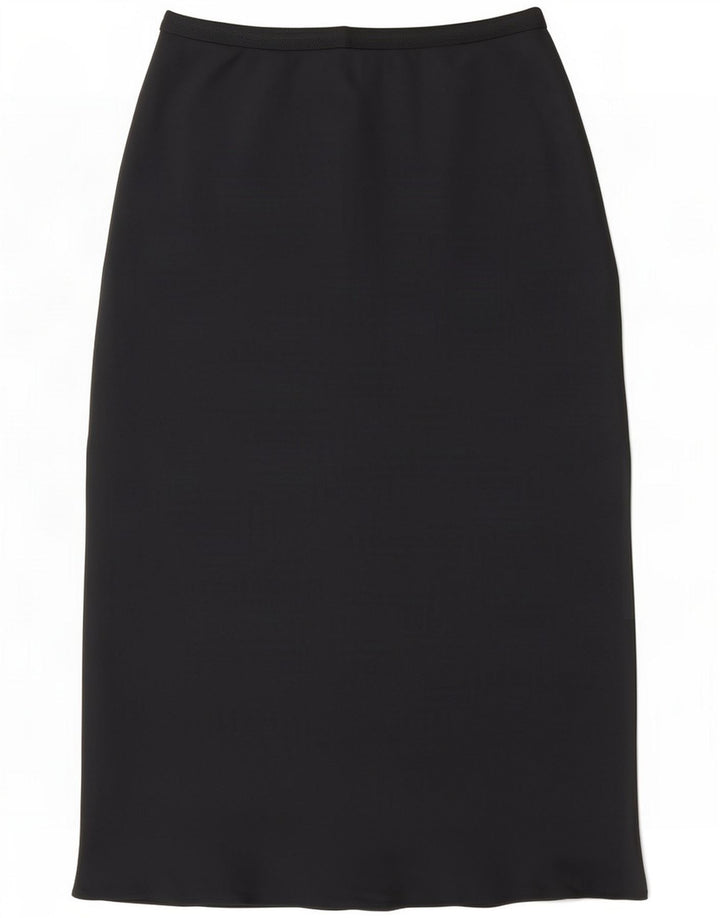 Fusta midi pentru femei Marks & Spencer UK 14 Large W32 Poliester negru