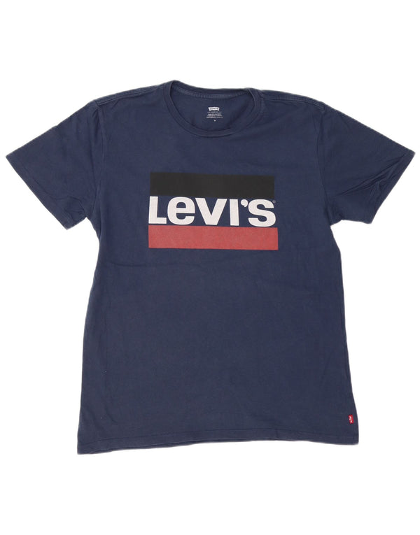 Tricou grafic pentru bărbați LEVI'S Top Mediu Bleumarin