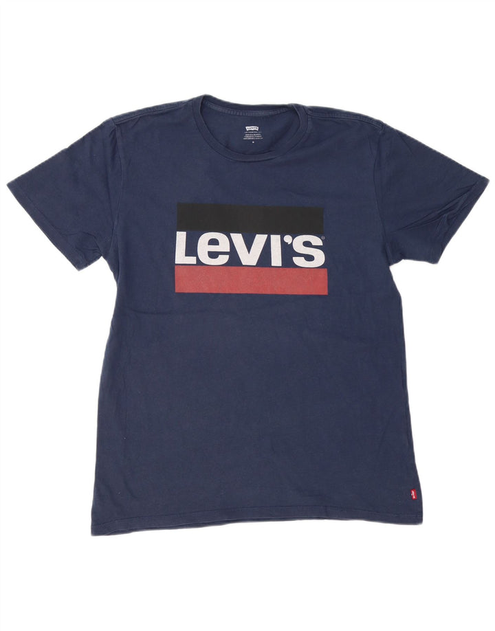 Tricou grafic pentru bărbați LEVI'S Top Mediu Bleumarin