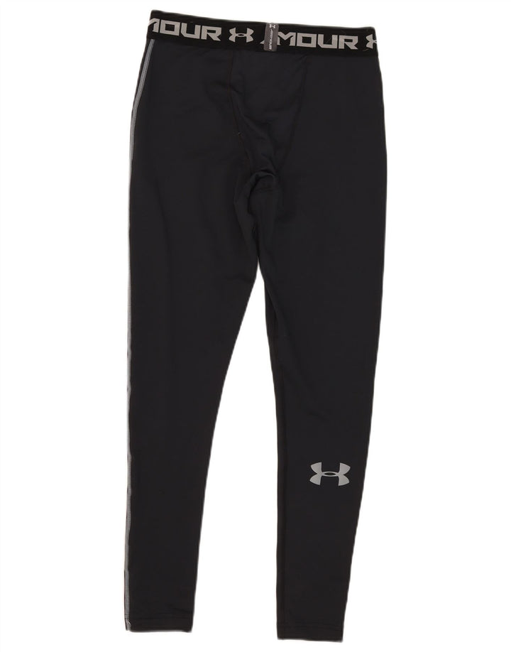 Cold Gear Graphic Leggings pentru bărbați Under Armour, mare, negru, poliester