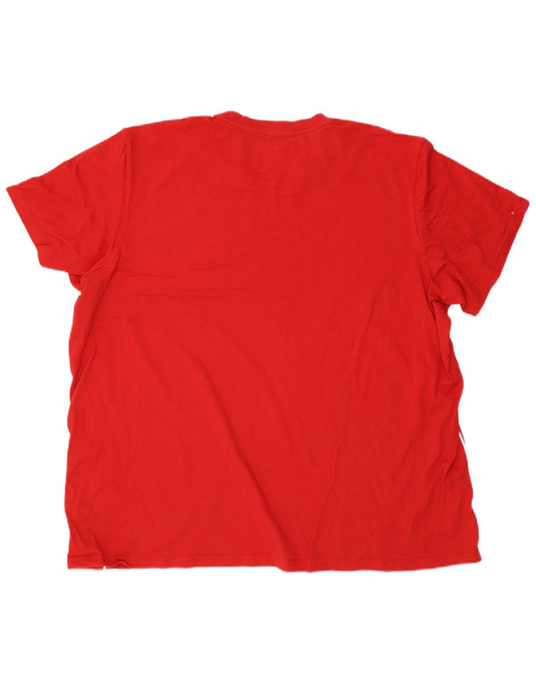 Tricou pentru bărbați Adidas Top 3XL Red Bumbac Sport