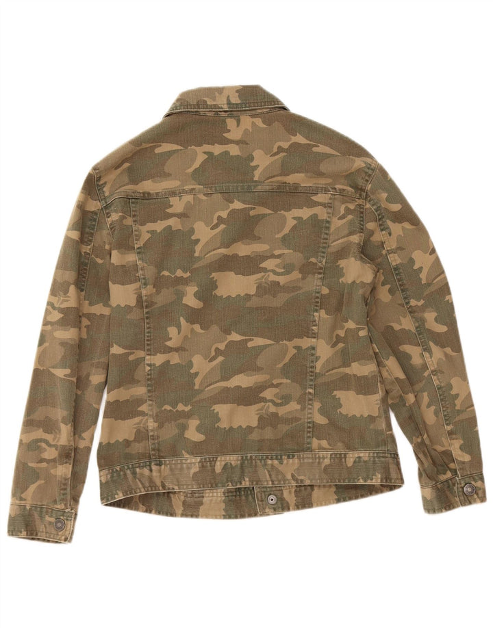 Jachetă de blugi Benetton pentru băieți 9-10 ani kaki camuflaj