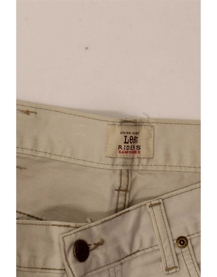 Blugi Lee Chicago drepte pentru bărbați W32 L27 bumbac alb