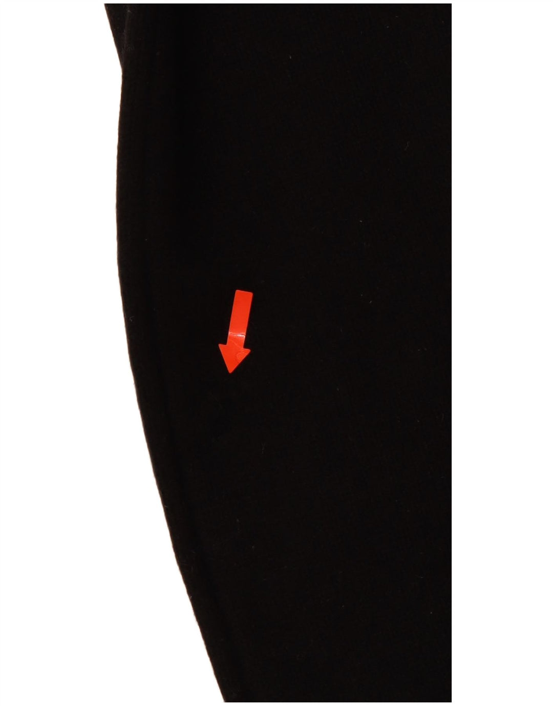 LEVI'S Pulover cu gât rulat pentru femei UK 10, lână de miel cu dungi mici, neagră