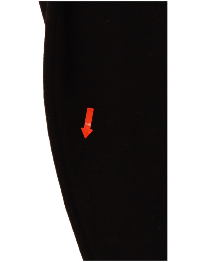 LEVI'S Pulover cu gât rulat pentru femei UK 10, lână de miel cu dungi mici, neagră