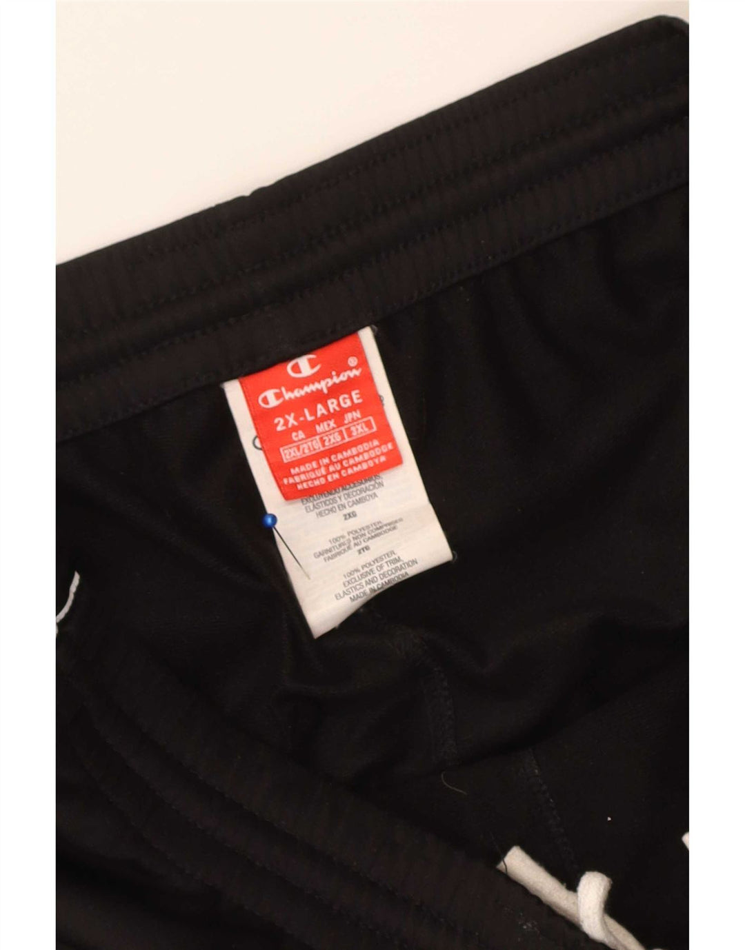Pantaloni de trening grafic pentru bărbați Champion 2XL poliester negru