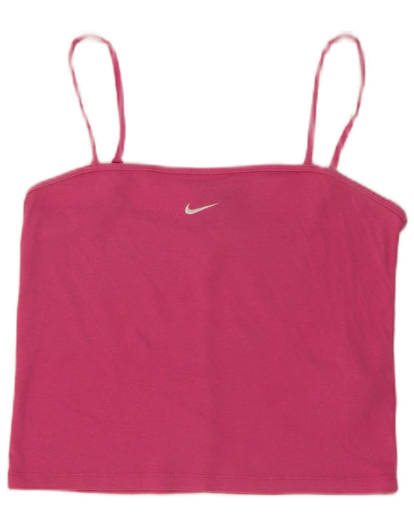 Top camis pentru femei Nike UK 14, mare, roz din bumbac