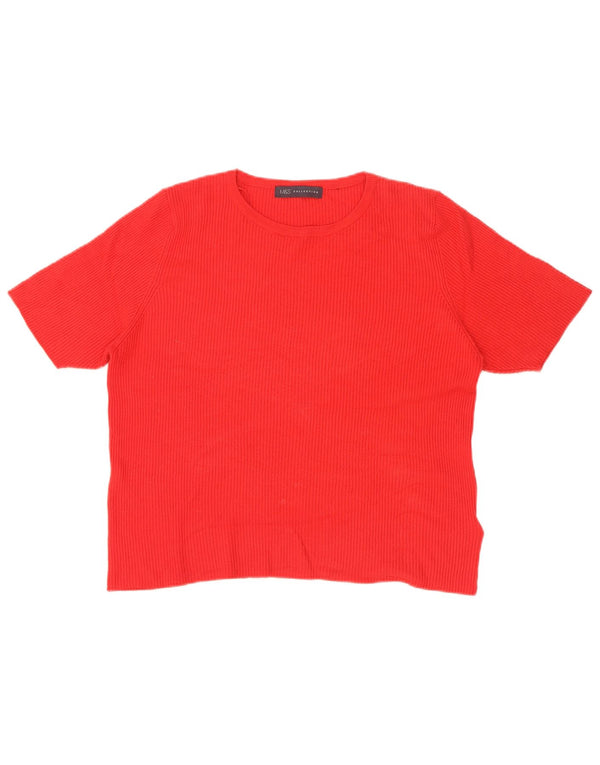Tricou pentru femei Marks & Spencer Top UK 18 XL Red Viscose