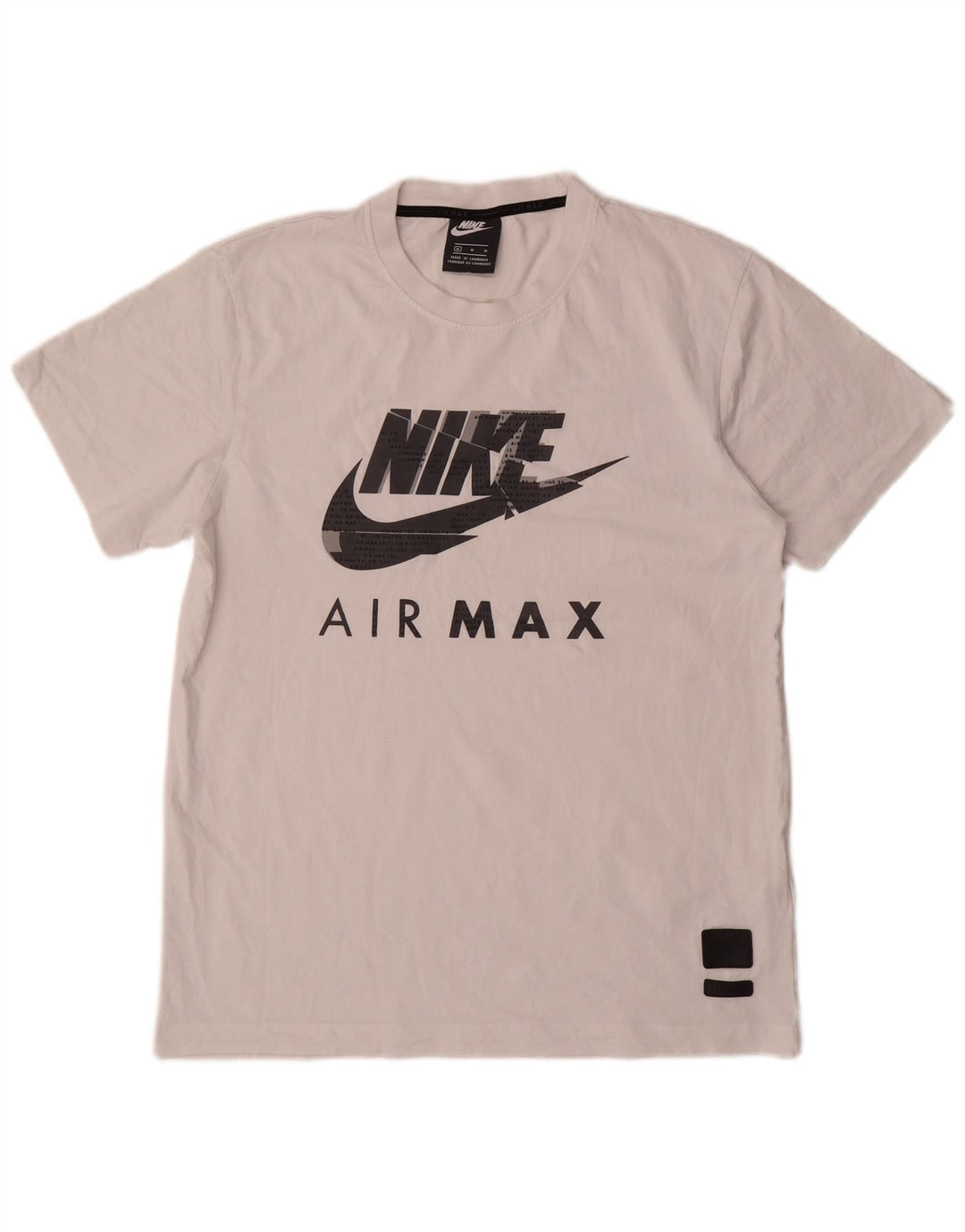 Tricou Nike Air Max Graphic Top Bumbac Alb Mediu