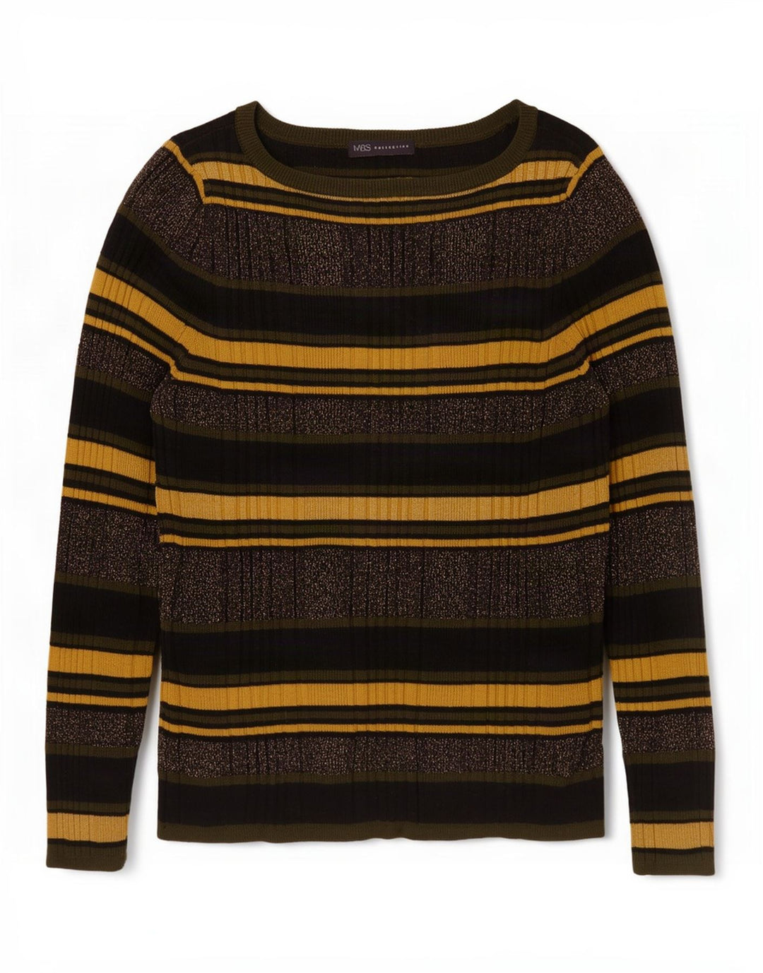 Pulover pentru femei Marks & Spencer cu gât cu barca UK 16 mare, multicolor