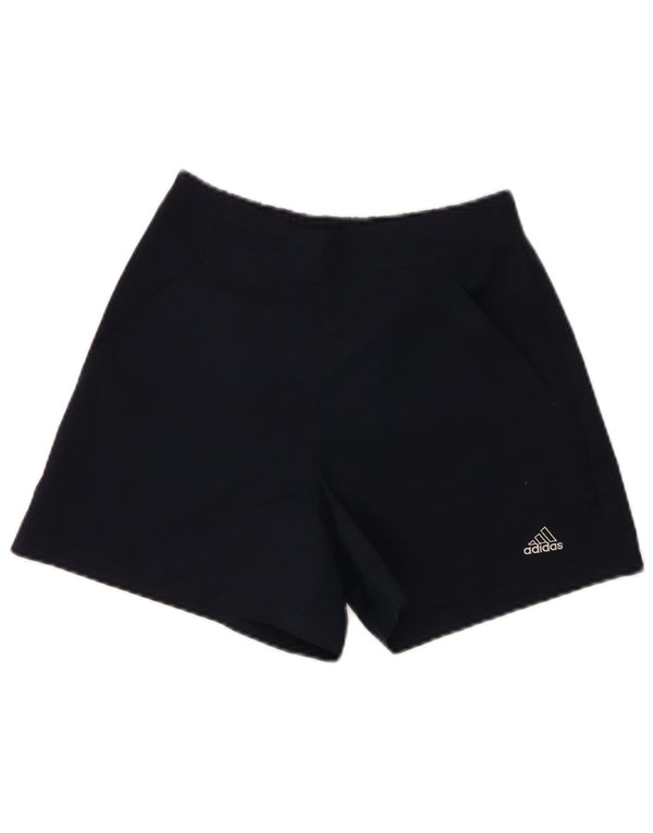 Pantaloni scurți sport Adidas pentru femei UK 8 Small Bleumarin Poliester