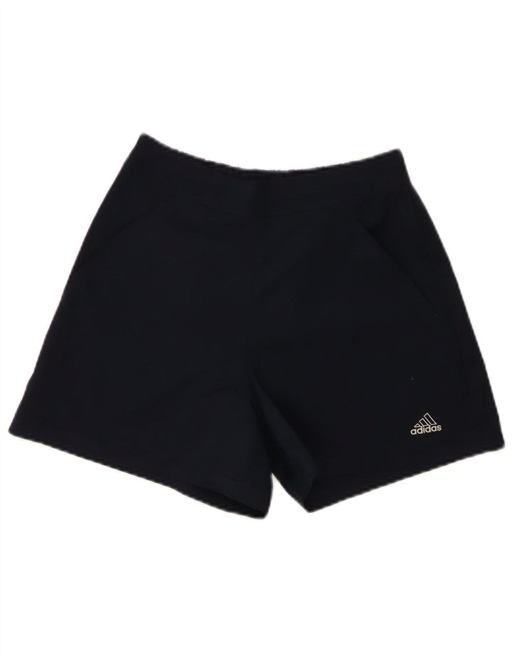 Pantaloni scurți sport Adidas pentru femei UK 8 Small Bleumarin Poliester