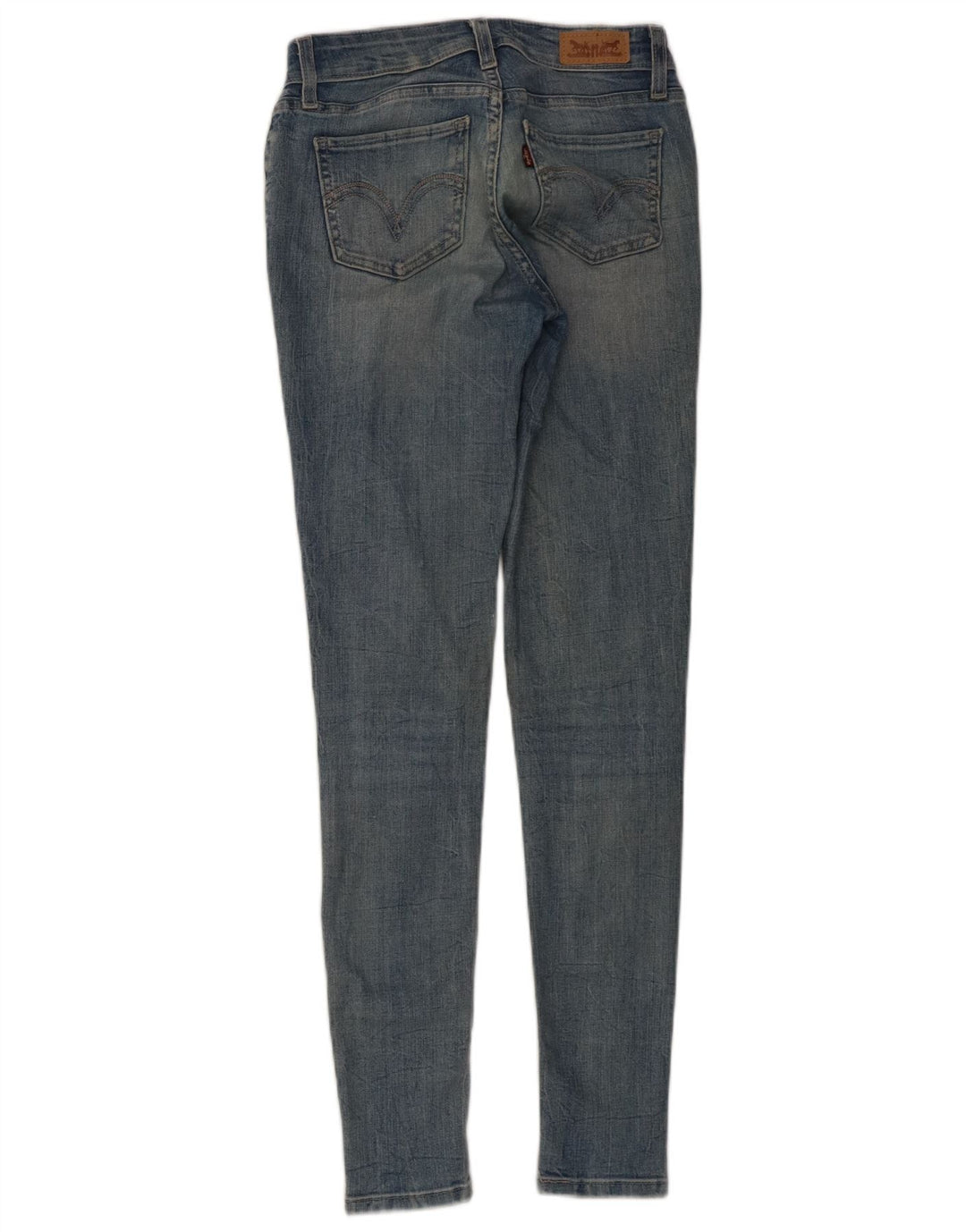 Jeans skinny LEVI'S pentru femei cu jambiere W26 L30 bumbac albastru