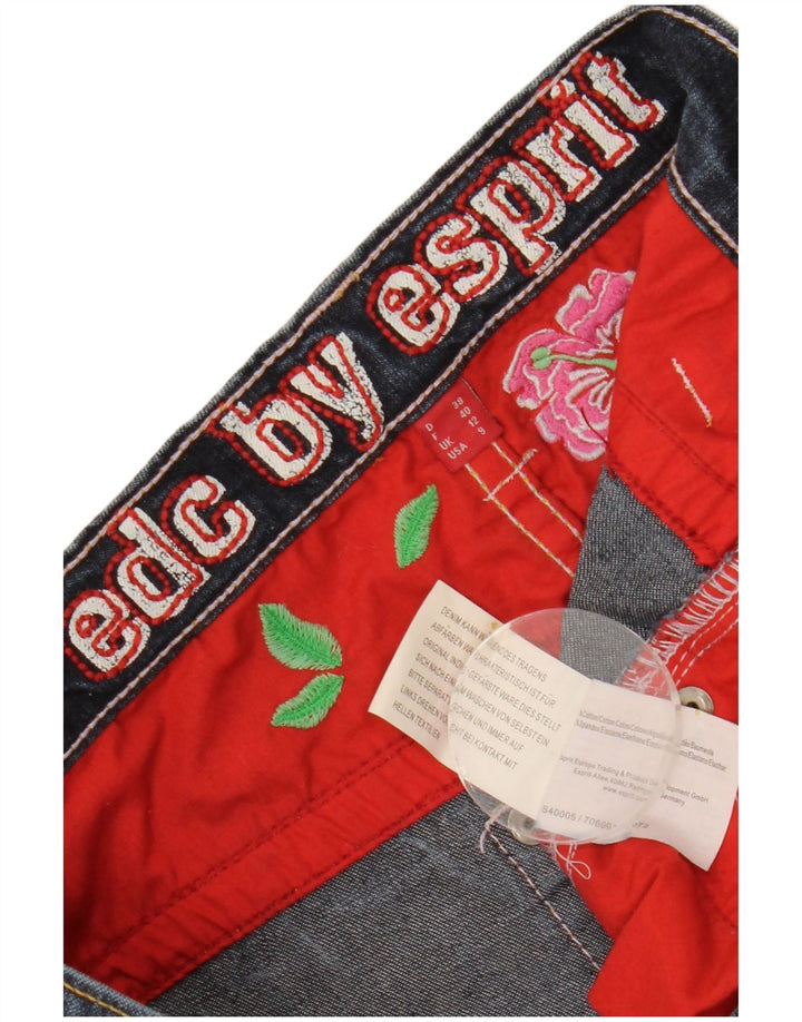 Blugi cu bootcut pentru femei ESPRIT UK 12 Medium W28 L27 Bumbac bleumarin